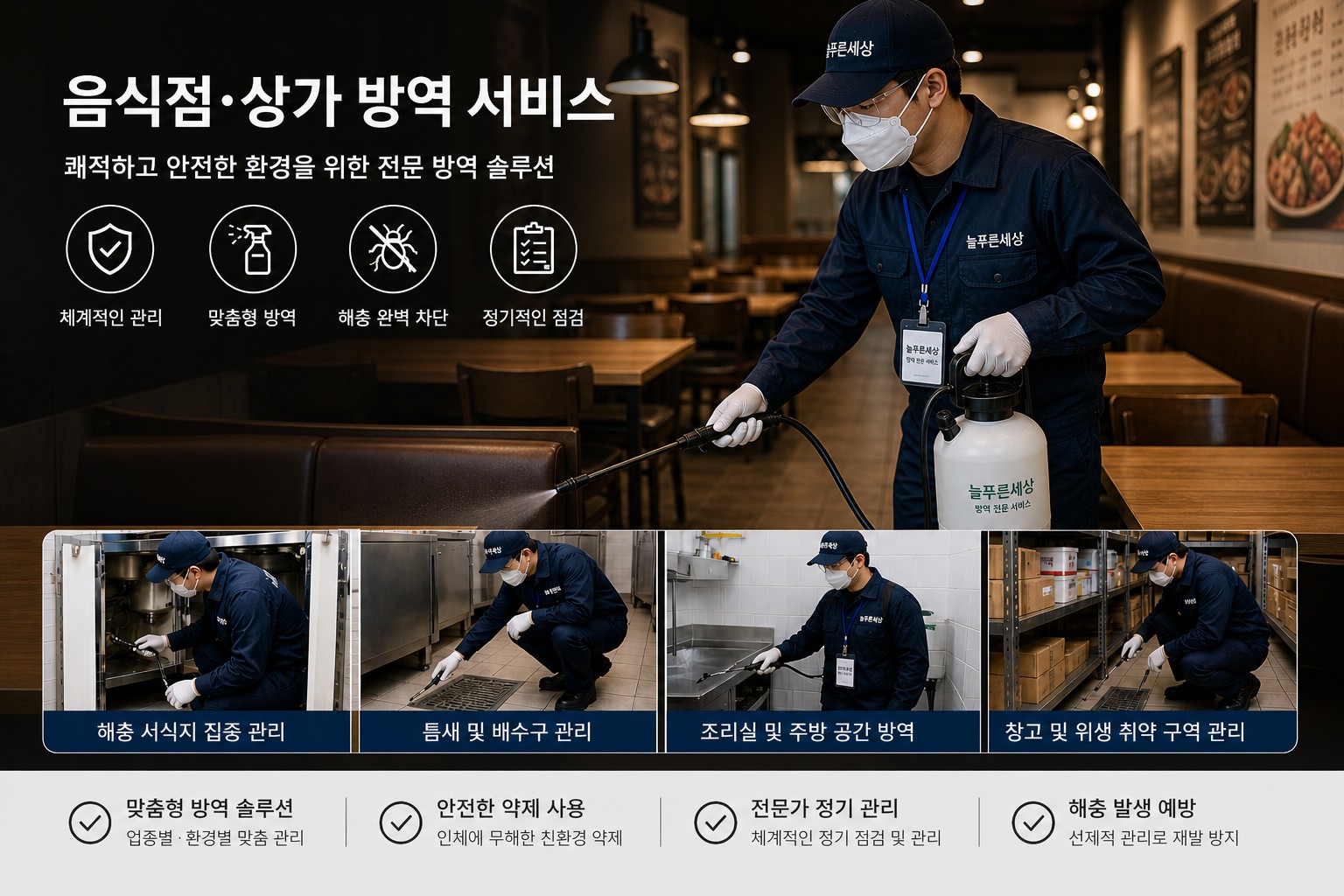 음식점 상가 방역